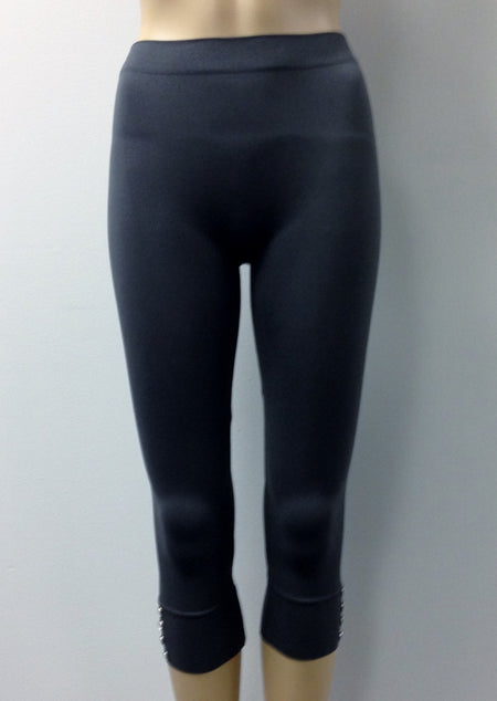 3 crystal flower legging