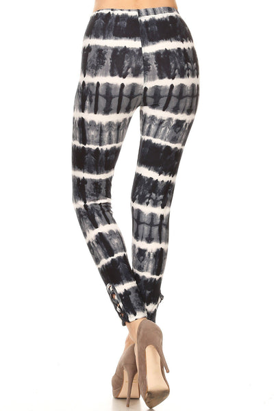 sueded bailey tye dye ankle weave legging