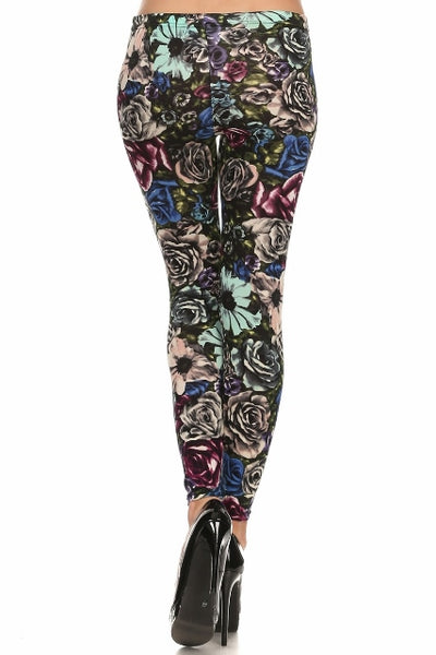 velvet footless legging