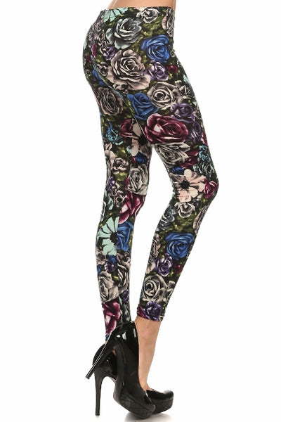 velvet footless legging