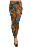 velvet footless legging