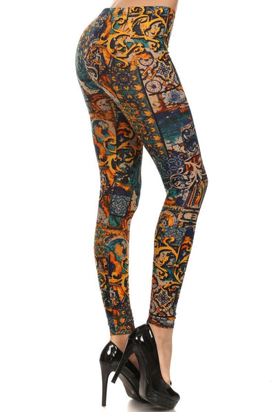 velvet footless legging