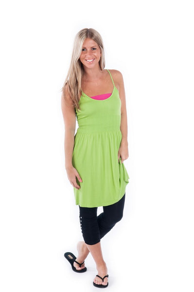 spaghetti strap tunic