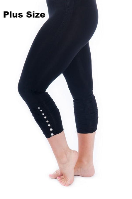 velvet footless legging