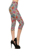 sueded mutli mosiac capri legging