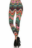sueded zig 4 zag legging