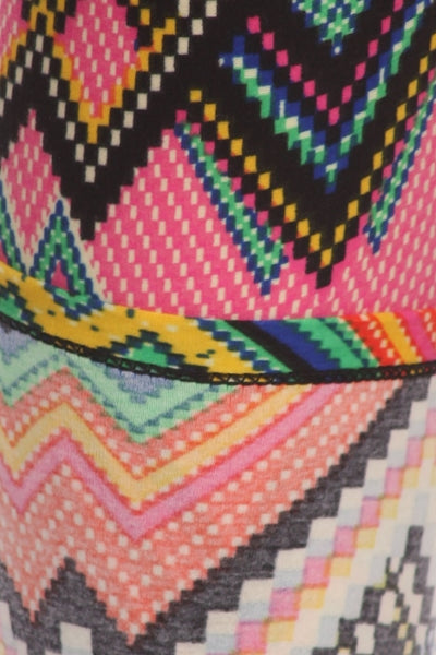 sueded zig 4 zag legging