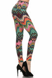 sueded zig 4 zag legging