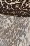 sueded brown cheetah legging
