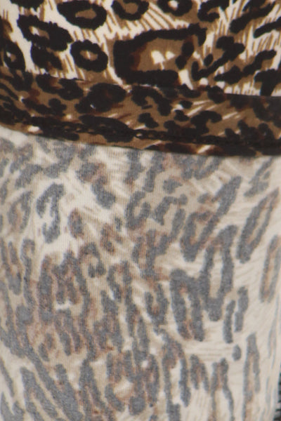 sueded brown cheetah legging