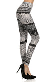 sueded b/w new lace legging