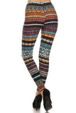 sueded tribal legging