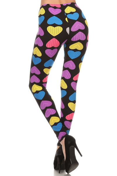 sueded candie hearts legging