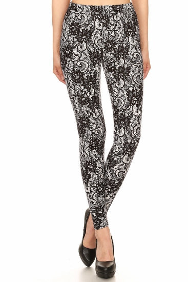 sueded solid legging
