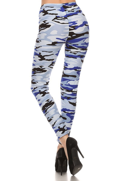 sueded ocean camo legging