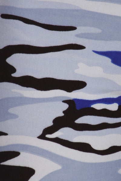 sueded ocean camo legging