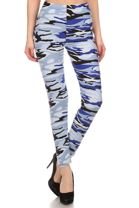 sueded solid legging