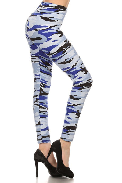 sueded ocean camo legging