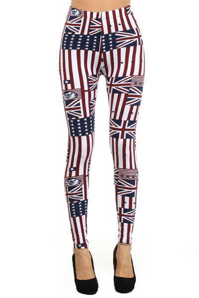 sueded solid legging