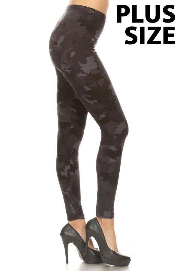 sueded combat camo legging plus