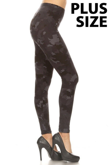 sueded solid legging