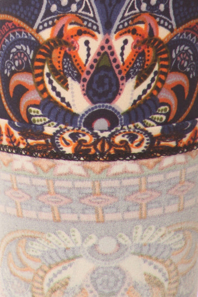 sueded tribal paisley legging
