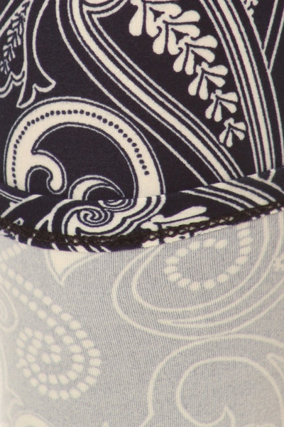 sueded paisley legging
