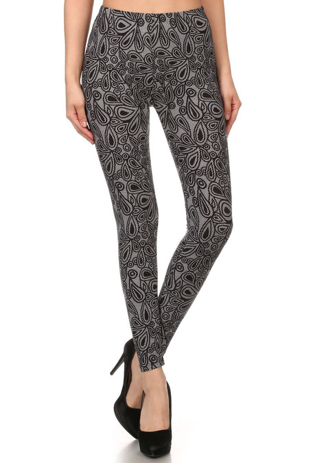 sueded solid legging