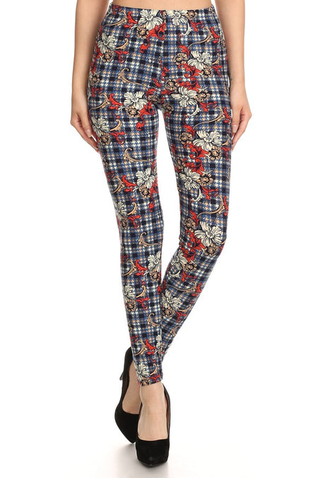 sueded solid legging