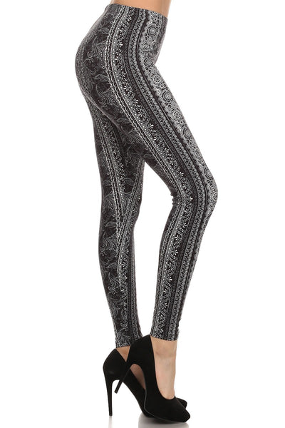 sueded shannon stripe legging