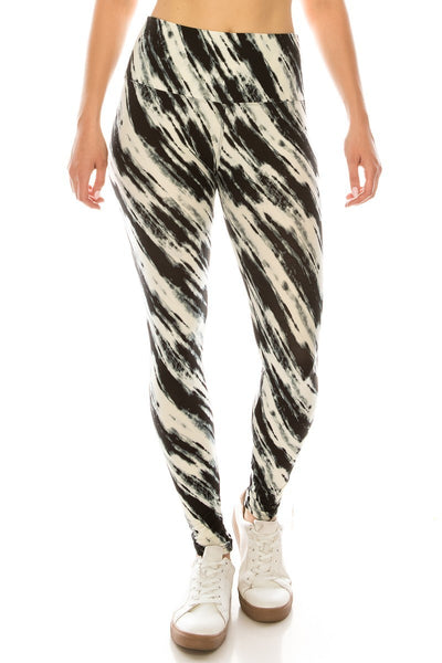 sueded high waist b/w mabel legging