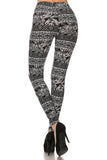 sueded paisley patch legging
