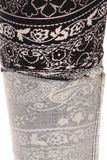 sueded paisley patch legging