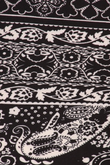 sueded paisley patch legging