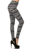 sueded paisley patch legging