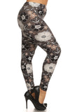 sueded elsa blossom legging plus