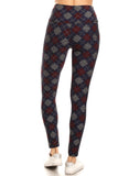 sueded high waist ava's argyle legging