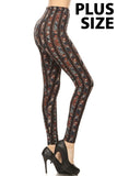 sueded tribal diamond legging plus