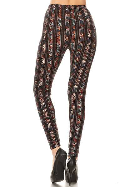sueded tribal diamond legging