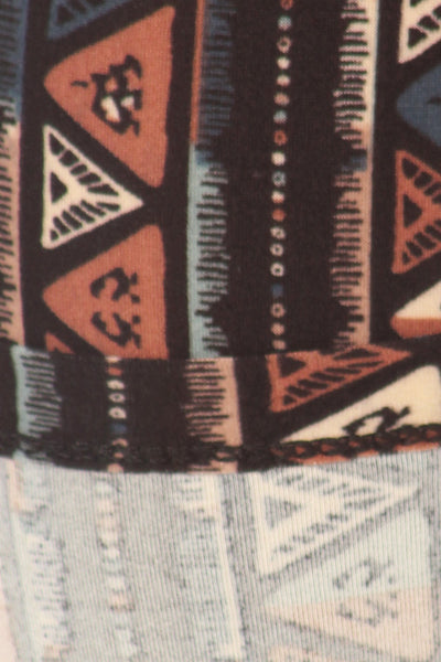 sueded tribal diamond legging