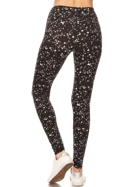 sueded high waist star-lette legging