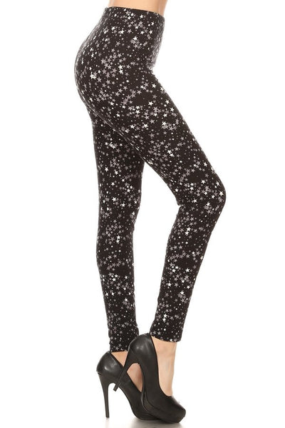 sueded star-lette legging