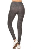 sueded high waist classic harringbone legging