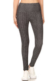 sueded high waist classic harringbone legging
