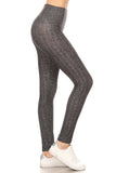 sueded high waist classic harringbone legging