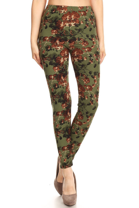 sueded solid legging