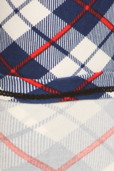 sueded french argyle legging