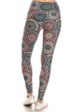 sueded high waist boho burst legging