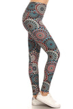 sueded high waist boho burst legging