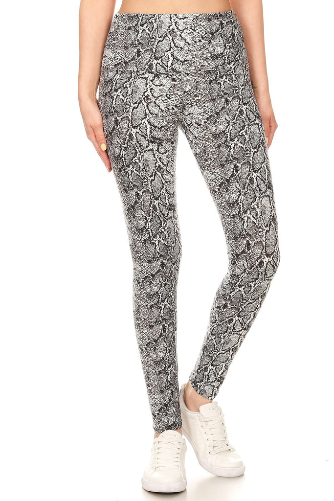 sueded high waist samara snake legging
